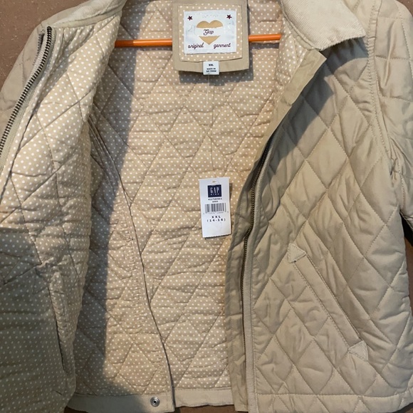NWTGap Original Garment Beige Quilted Barn Jacket - Picture 6 of 11